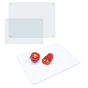 Tabla de Cortar de Vidrio Templado Grueso, Resistente a los Arañazos, Fácil de Limpiar, Tabla de Cortar para Cocina, para Carne y Verduras - Product Image 1