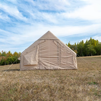 Tente de camping gonflable légère, imperméable, protection UV, gonflage rapide avec sac de transport pour la famille en plein air