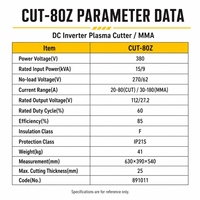 Authentique JUBA Nouveau CUT-80Z 380V Coupeur plasma à onduleur DC à cycle de service élevé/MMA avec compresseur d'air intégré