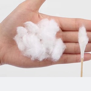 Hisopos de Algodón de 20 cm, Estériles y Desechables, con Palito de Madera para Uso Médico - Product Image 1