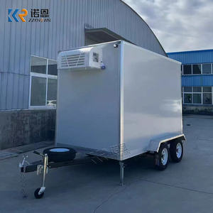 Réfrigérateur-congélateur mobile avec remorque, <span class=keywords><strong>camion</strong></span> frigorifique, remorque de stockage frigorifique pour le transport alimentaire, la restauration, les glaces, la viande - Product Image 6
