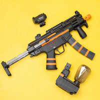 Stok Gudang AS Senapan Mainan Listrik MP5K Gel Blaster Dilengkapi Dengan Dua Magazen