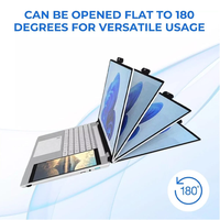 Vente flash : Ordinateur portable Windows 11 avec 32 Go de RAM, 2 To de SSD, écran IPS double de 15,6 pouces, corps métallique, angle de 180 degrés et déverrouillage par empreinte digitale