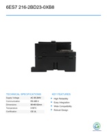 CPU 226 PLC Siemens 6ES7 216-2BD23-0XB8 Usado, Unidad Principal Inteligente para Control de Programación PLC en Automatización Industrial