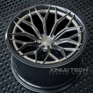 Jantes forgées à lèvres en fibre de carbone haute performance XL Jantes en alliage à vaisselle profonde personnalisées 18 19 20 21 22 pouces pour <span class=keywords><strong>Ford</strong></span> <span class=keywords><strong>Mustang</strong></span> GT Lexus - Product Image 5