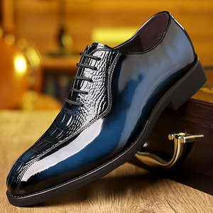 Nuove <span class=keywords><strong>Scarpe</strong></span> Eleganti da Uomo in Vera Pelle di Lusso 2025, Design alla Moda con Lacci e Punta Affusolata <span class=keywords><strong>per</strong></span> Affari, Matrimoni e Ufficio - Product Image 6