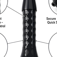 IFINE Beauty Baguette faciale haute fréquence professionnelle avec 4 électrodes en verre interchangeables, appareil de soin de la peau pour le visage et le cou