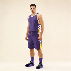 Ensemble de shorts de basket-ball respirants personnalisés, impression de logo sur mesure, uniformes d'entraînement et de match pour hommes, femmes et jeunes - Product Image 1