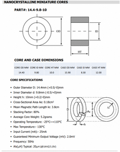 Cinta Nanocristalina de Precisión con Núcleo Nano, Excelente Estabilidad Térmica, Ideal para Inductores y Transformadores - Product Image 6