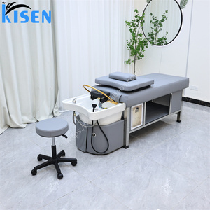 Modern <b>Electric</b> Rotation Professional Beauty Salon Barbershop Hair Washing Shampoo Bed <b>Head</b> Spa Steam Water Therapy Circulating - Product Image 6