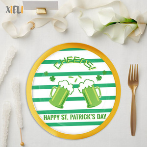 Xieli Party Supplies Platos <span class=keywords><strong>de</strong></span> papel desechables personalizados para el día <span class=keywords><strong>de</strong></span> <span class=keywords><strong>San</strong></span> <span class=keywords><strong>Patricio</strong></span> - Product Image 4