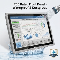 Computadoras Todo en Uno de 10.4 Pulgadas con Pantalla Táctil Capacitiva Sin Ventilador, Resistentes, para Automatización Industrial, Aleación de Aluminio, Doble LAN, Puerto HD