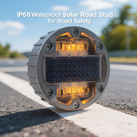 Reflector de Carretera LED Solar Impermeable IP68, Reflectores de Pavimento LED, Ojos de Gato, Reflector Solar para Carretera