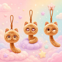 Gantungan Kunci Boneka AI, Mainan Boneka Interaktif dengan Ekspresi Lembut dan Sentuhan Responsif untuk Anak Usia 5-7 Tahun, Hadiah
