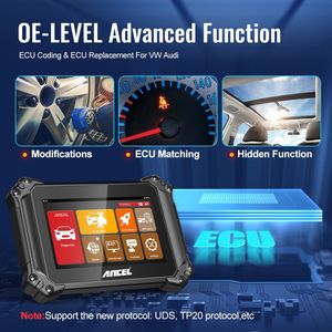 Outils de diagnostic automobile professionnels OBD 2 Ancel V6 <span class=keywords><strong>Scanner</strong></span> automatique Codage des injecteurs Système d'alimentation DPF TPMS Réinitialisation <span class=keywords><strong>Scanner</strong></span> de diagnostic automobile - Product Image 3