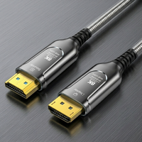 Cable de Fibra Óptica AOC de 10M 2.1, 8K 60Hz, Ultra Alta Velocidad, 48Gbps, Cable Blindado Chapado en Oro para TV, PC, Pantalla de Coche, HDTV