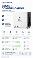 Batería de Almacenamiento de Energía para el Hogar Fuxile LiFePO4 51.2V 600Ah 30.72kWh con BMS Inteligente, Máximo 16 Unidades en Paralelo, Respaldo Solar