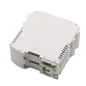 กล่องควบคุมตู้เก็บของพลาสติก PCB แบบ PA66กล่องควบคุมสำหรับติดราง DIN