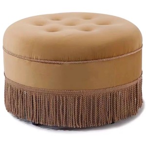 Modern Luxury Performance Velvet Ottoman Set <strong>Olive</strong> <strong>Green</strong> Accent Stool with Wood Legs Modular Design for Living Room <strong>Sofas</strong> - Product Image 5
