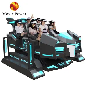 Dapatkan uang koin dioperasikan game Virtual Reality Motion Simulator 9D VR mesin bioskop