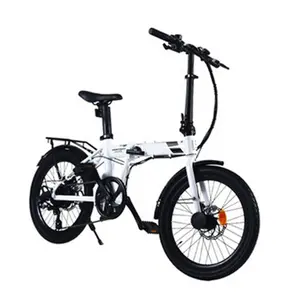 Hoya电动自行车20英寸黑白自行车电动自行车折叠Ebike 250w 36v锂电池后轮毂电机7速