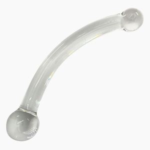 Consolador de vidrio arqueado de doble cabeza, juguete sexual, consolador de vidrio realista para mujeres, coño, masturbación, tapón Anal, consoladores de vidrio para mujeres - Product Image 6