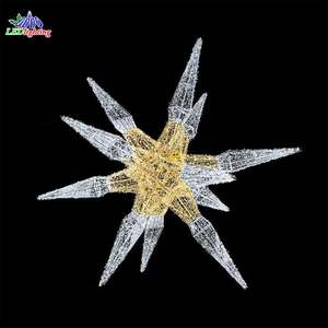 Étoile Motif Lumière LED Décoration de Noël Extérieur Intérieur Étanche 3D Vacances Xmas Party <span class=keywords><strong>Mariage</strong></span> Festival Jardin Décor Éclairage - Product Image 5
