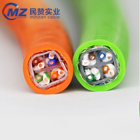 Cable de red LAN blindado UTP de cadena de arrastre de alta flexibilidad CAT6 STP con chaqueta de PVC Cable Ethernet de cobre de 4 núcleos aprobado por la fábrica