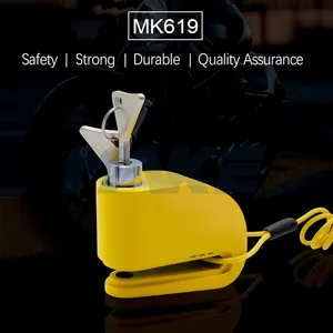 MK619 Anti Drill Motorcycle Bicycle Alarm Disc Brake Lock