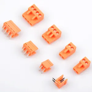 ht396 4pin Right angle Terminal plug type 3.96mm pitch connector pcb screw terminal block