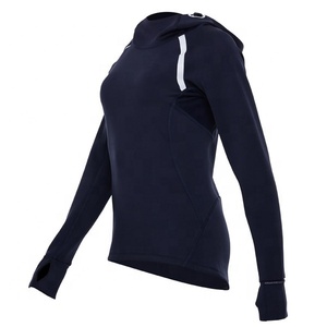 Sweat-shirt à capuche et en molleton pour femmes, vêtements de sport, logo personnalisé brodé, OEM, - Product Image 1