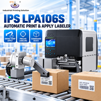 Machine d'impression et d'étiquetage automatique IPS LPA106S pour lignes d'emballage, boîtes en carton autocollantes
