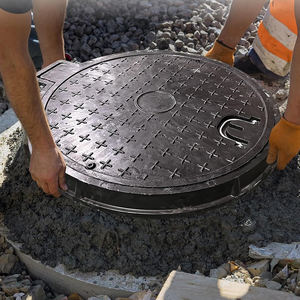 Acero de hierro fundido dúctil 60cm Aguas residuales C250 Inspección de alcantarillado Cubierta de pozo de agua 450X600 30x30 - Product Image 5