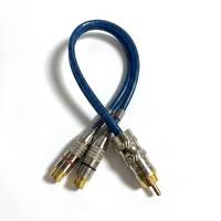Çift Korumalı 2RCA Ses Kablosu Erkek - Dişi AV Kablosu, Amplifikatörler, Subwoofer ve Kayıt Ekipmanları için