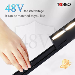 Hecho de aleación de aluminio adecuado para el hogar centro comercial Cob Track Light Sistema de iluminación de pista magnética ultrafina - Product Image 5