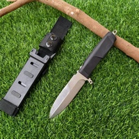 Couteau de survie en plein air, couteau de chasse, lame durable 420J2 avec étui Kydex pour le camping et les aventures, directement de l'usine
