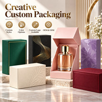 Boîte d'emballage de luxe rigide personnalisée pour flacon de parfum, en papier kraft recyclé, avec estampage UV et logo personnalisé, idéale pour les cadeaux parfumés