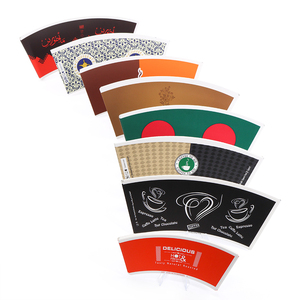 Ventilador desechable de taza de papel recubierto de PE de grado alimenticio de tamaño personalizado de muestra en stock de fábrica para café té - Product Image 1