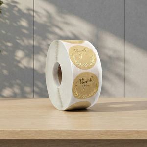 Custom Round Vinyl <b>Stickers</b>, 100% Waterproof Tear Resistant Self Adhesive Vinyl <b>Roll</b> Labels for Packaging & Brand Logo - Product Image 5