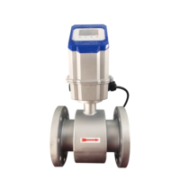 Medidor de Flujo Electromagnético Digital HBYB con Pantalla LCD OLED, Salida 4-20mA, Comunicación RS485, para Agua, Aceite, Líquidos Químicos