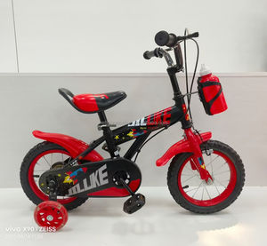 <span class=keywords><strong>Bicicleta</strong></span> para niños Trending Niche Blue Orange <span class=keywords><strong>Rocket</strong></span> con ruedas de entrenamiento y soporte para botella de agua - Product Image 2