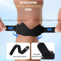 Penyangga Lutut Olahraga Adjustable Grosir, Bahan Neoprena Bernapas, untuk Mendukung Tendon Patela saat Berlari dan Melompat