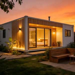 Casa Contenedor Prefabricada <span class=keywords><strong>de</strong></span> Bajo Consumo <span class=keywords><strong>de</strong></span> 20 pies, Rentable, Fácil <span class=keywords><strong>de</strong></span> Transportar y Montar, con Certificación CE ISO9001, para Oficinas <span class=keywords><strong>de</strong></span> Empresas en el Sudeste Asiático - Product Image 4