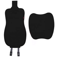 Ensemble de coussin et de dossier de siège de voiture de luxe Antidérapant GEL Coussin de refroidissement confortable assise et dossier conducteur Soulagement de la douleur lombaire