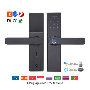 ระบบล็อคประตูอัจฉริยะคุณภาพสูงแบบไร้กุญแจด้วยไบโอเมตริกซ์อิเล็กทรอนิกส์  ปลดล็อคผ่านแอป WeChat และแอป Tuya - Product Image 6