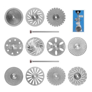 Disque de découpe diamanté OEM pour dentisterie, 19,1 mm, tête cylindrique, alimenté par turbine, couleur argent, pour usage adulte - Product Image 3