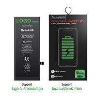 Batterie au lithium rechargeable de qualité supérieure 5000 mAh, remplacement pour téléphones mobiles modèles 6-16 Pro Max SE, certifiée CE RoHS, noire, vente en gros