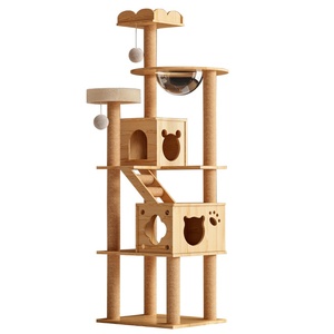 บ้าน<span class=keywords><strong>แมว</strong></span>ออลอินวันแบบประหยัดพื้นที่พร้อมที่ลับเล็บและโครงปีนป่าย - Product Image 6