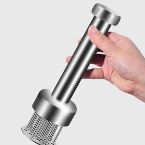 21 aiguilles tranchantes en acier inoxydable pour presse à hamburgers, attendrisseur, petit broyeur métallique pour steak, bœuf, <span class=keywords><strong>poulet</strong></span>, porc, pour piquer et attendrir - Product Image 6