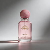 Échantillon gratuit, logo personnalisé, flacons de parfum en verre transparent gris de luxe, cylindriques, grands, vides, 50 ml, avec boîte